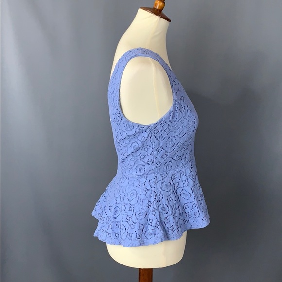 Periwinkle peplum top - Picture 5 of 8